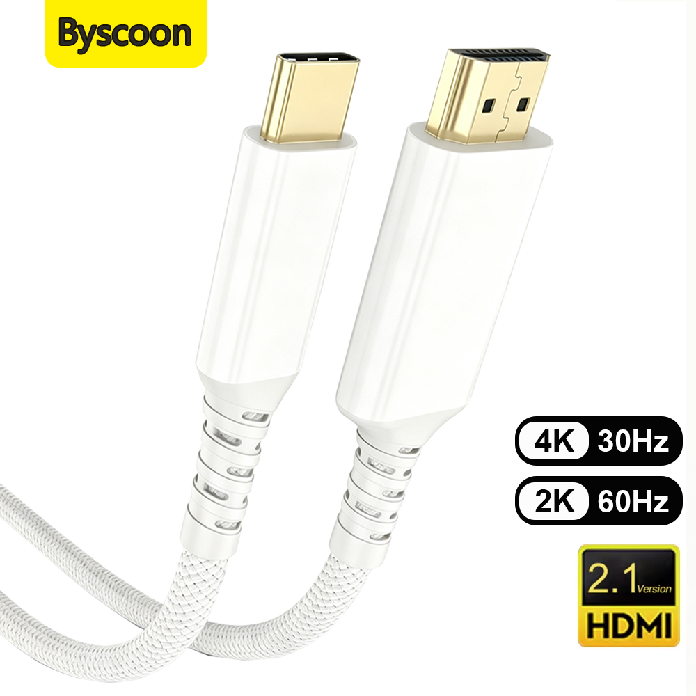 Hdmi Arc Cable - Cabo USB-C para HDMI Branco 4K@30Hz