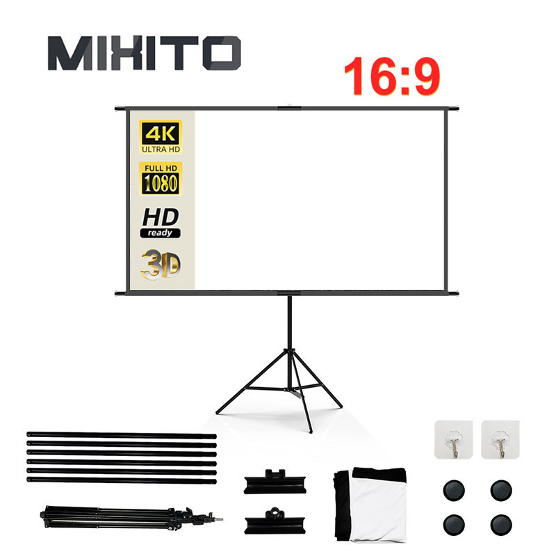 Home Cinema Blanc - Mixito portátil 16:9 de alta definição
