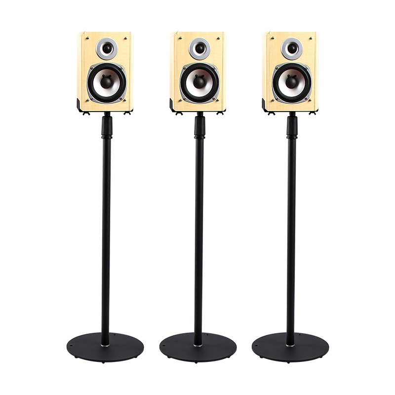 Home Cinema Rack - Suporte de alto-falante ajustável de 75-140cm,