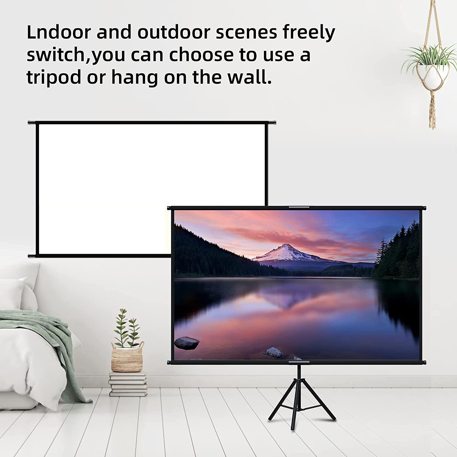 Tela do projetor VEIDADZ com s - Home Cinema Blanc avaliação e preço