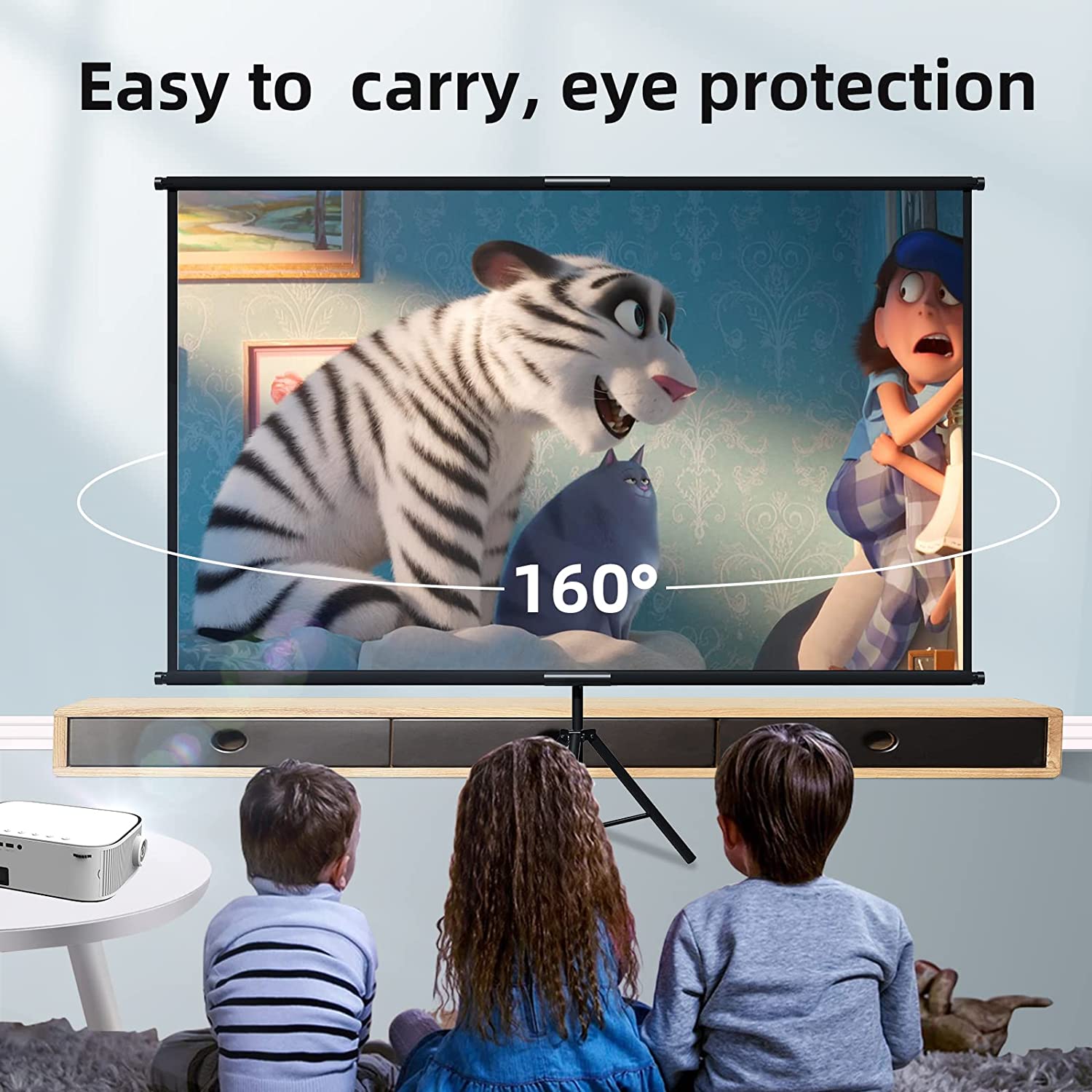Tela do projetor VEIDADZ com s - Home Cinema Blanc avaliação e preço
