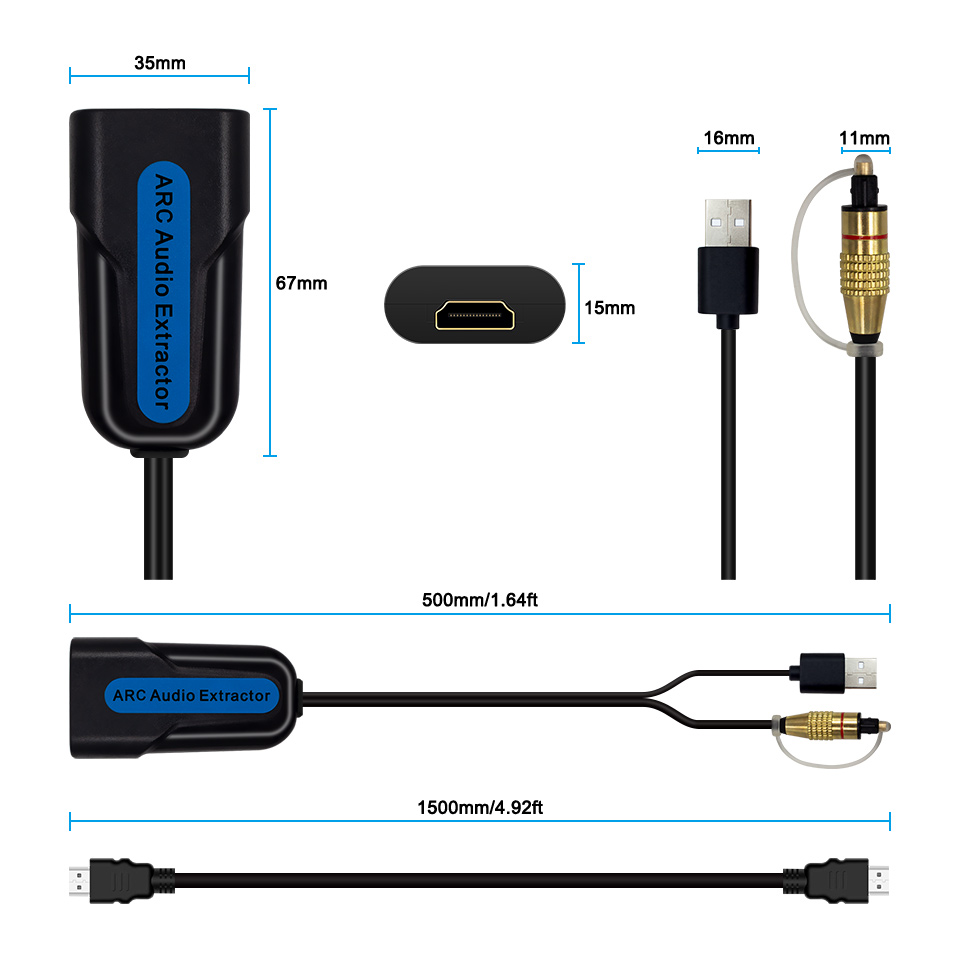 Extrator de Áudio HDMI ARC eAR - Hdmi Arc Cable avaliação e preço
