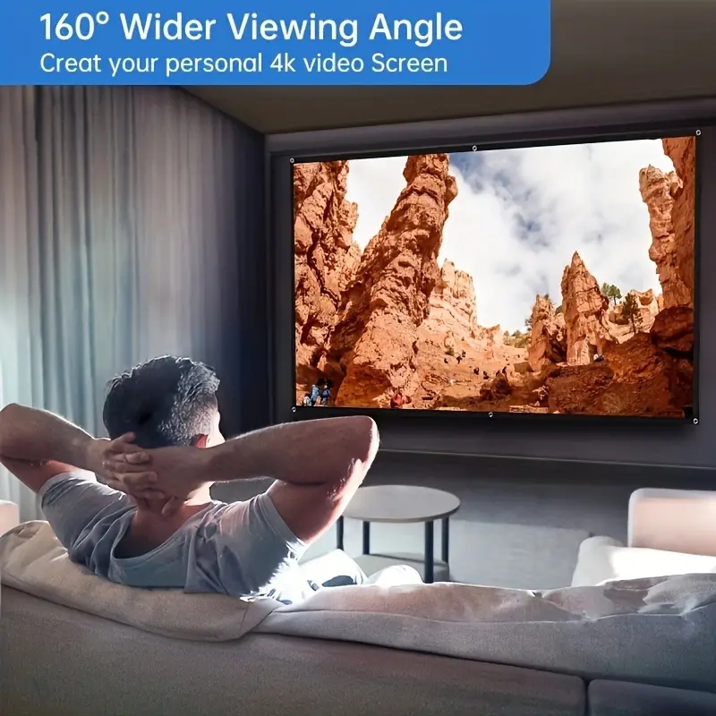 Tela macia de projeção montada - Home Cinema Blanc avaliação e preço